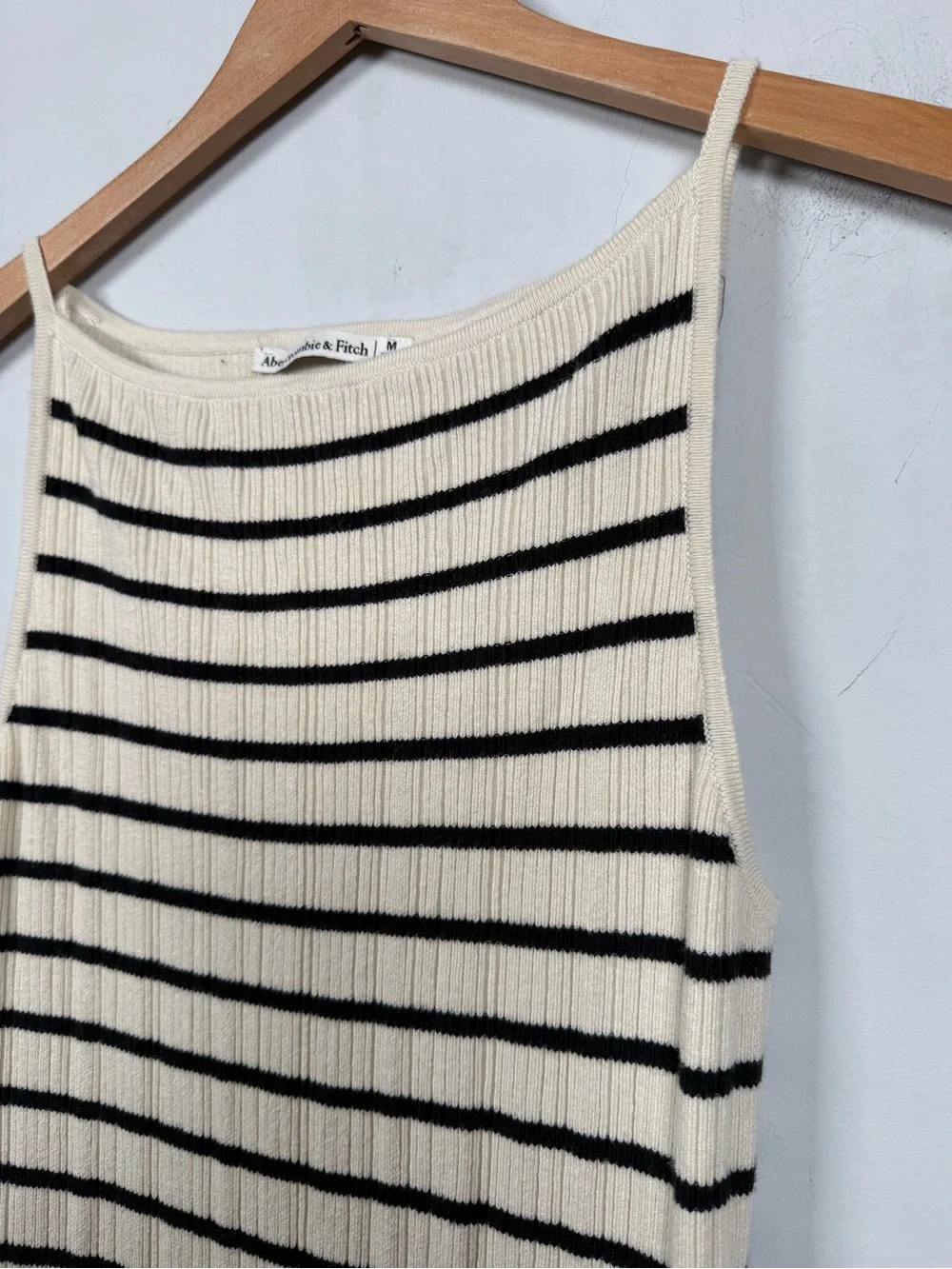 Abercrombie & Fitch Striped High Neck Ribbed Maxi Dress, Size M, Great Condition